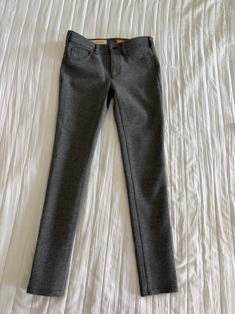 Pilero And The Letterpress Anthropologie Women's Gray Slim
Fit Pants Sz 27